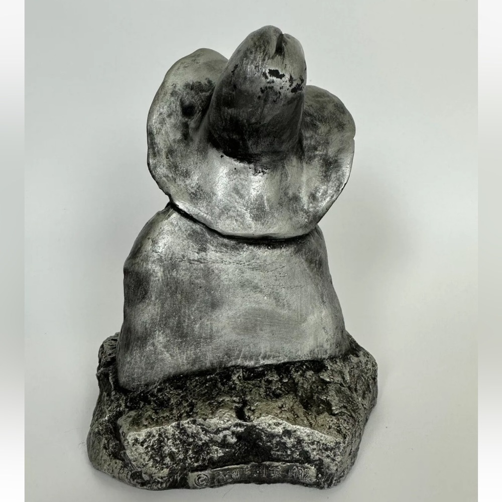 Rare “Howdy” Pewter Cowboy Signed Bust Statue Richard Fuller Limited Edition - Picture 4 of 8